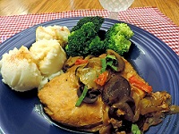 Mushroom Onion Pork Chops